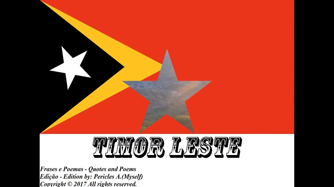 Bandeiras e fotos dos países do mundo: Timor Leste [Frases e Poemas]