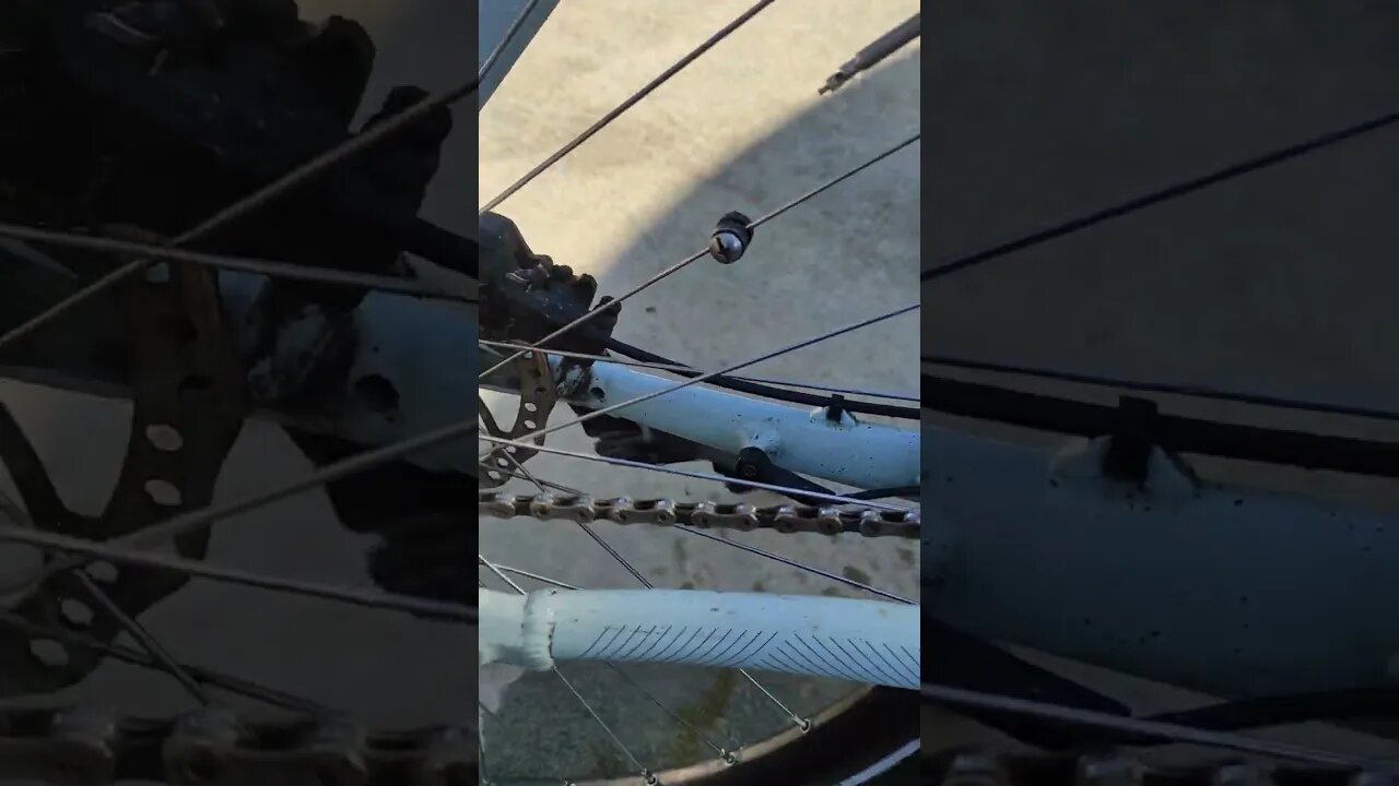 Squirt wax chain lubricant bicycle chain cleaning.