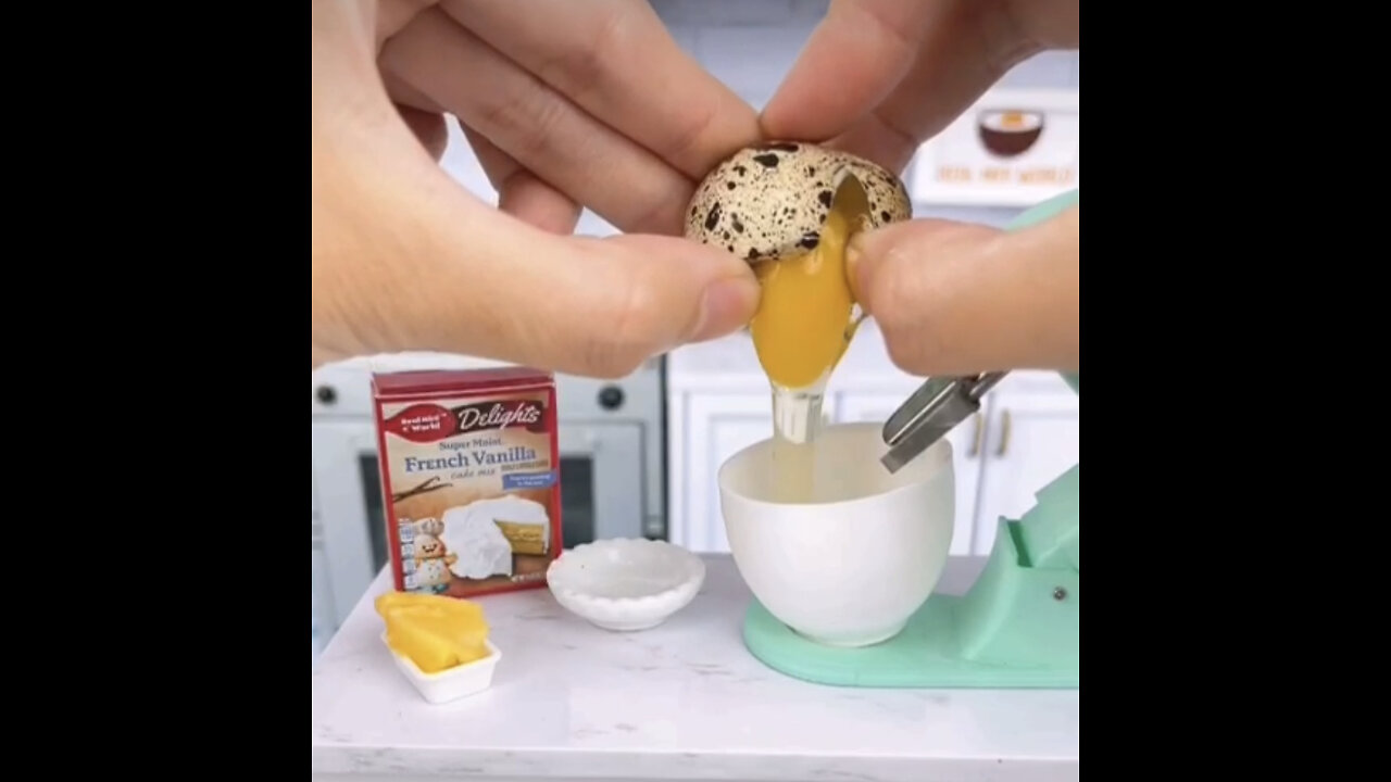 ASMR TINY BAKING STYLE REAL KITCHEN