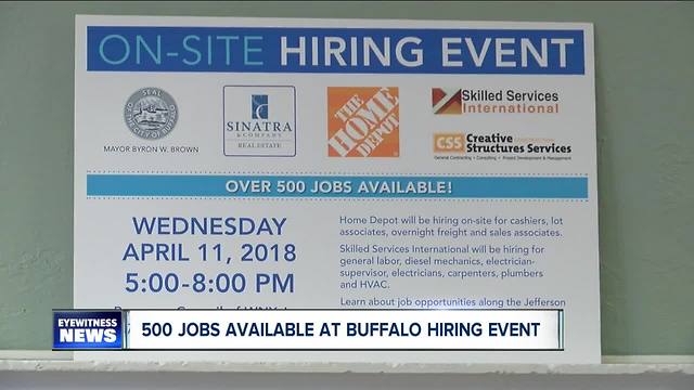 More than 500 jobs available at Buffalo on-site hiring event