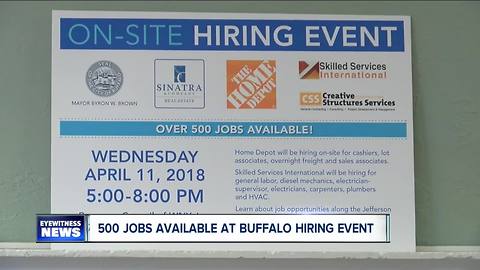 More than 500 jobs available at Buffalo on-site hiring event