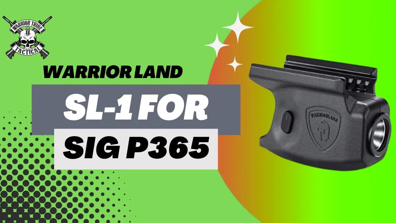 WarriorLand SL-1 for Sig Sauer P365 | Warrior Tribe Tactical