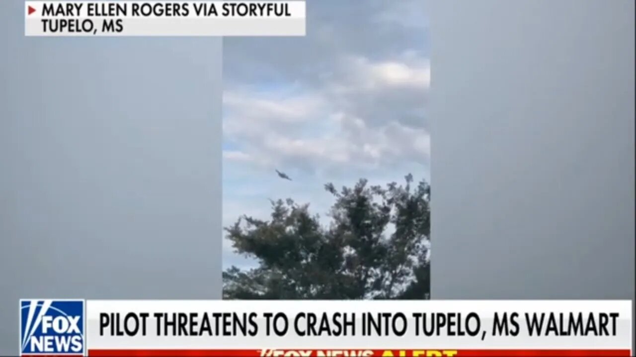 Pilot in Topelo Mississippi threatens he's gonna crush his airplane into Walmart