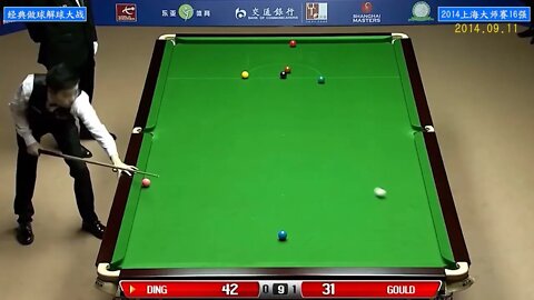 It's rare to play a good defensive game! Ding Junhui vs Gould +++++ 1