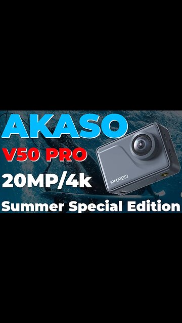 AKASO V50 Pro Native 4K 20MP WIFI Action Camera | Image Stabilization Touch Screen 100ft Waterproof