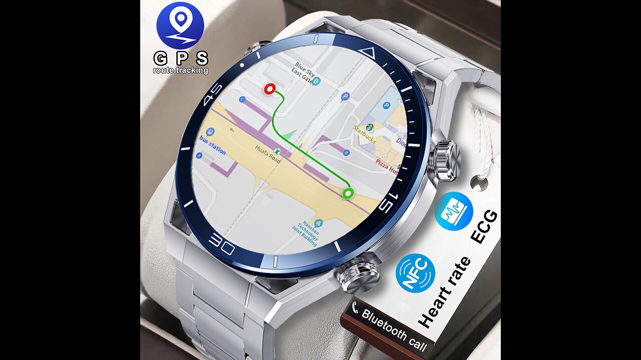 Bluetooth Call Smartwatch GPS Tracker Motion Bracelet Fitness For Huawei Watches