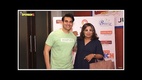 SPOTTED! Farah Khan & Rajkummar Rao with Arbaaz Khan on the sets of a chat show