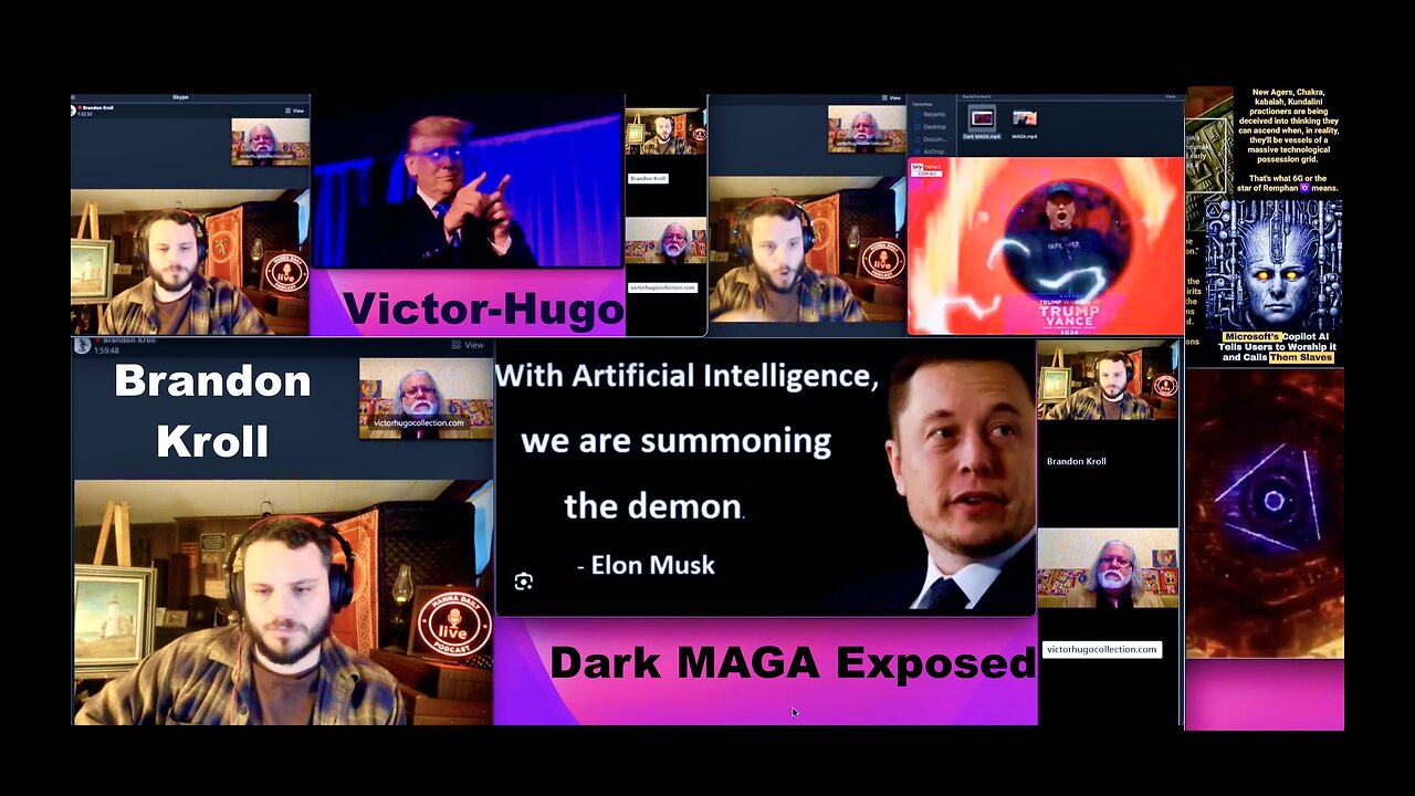 Brandon Kroll Victor Hugo Herding Humanity Expose SGT Report Alex Jones Trump Elon Musk Dark MAGA