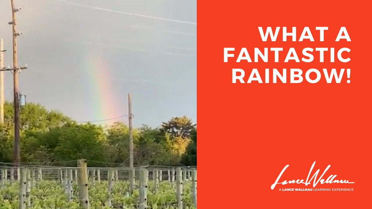 A Rainbow And An Almost Rained Out Wedding | Lance Wallnau