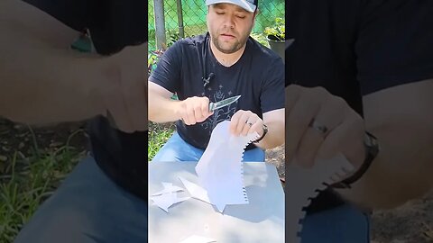 Razor Sharp MORA Companion Paper Test #shorts #morakniv #knifeshorts #fixedblade #everydaycarry #edc