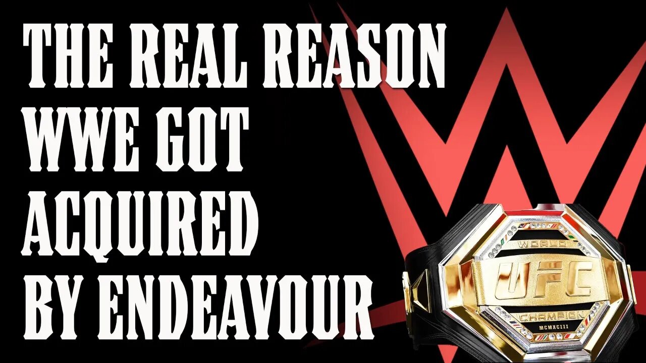 Endeavour ACQUIRES WWE!!!?? UFC & Pro Wrestling MAKES NO SENSE (to me)