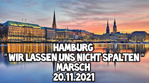 Hamburg - "Wir lassen uns nicht spalten " Marsch (Solidarität mit Österreich) - 20.11.2021