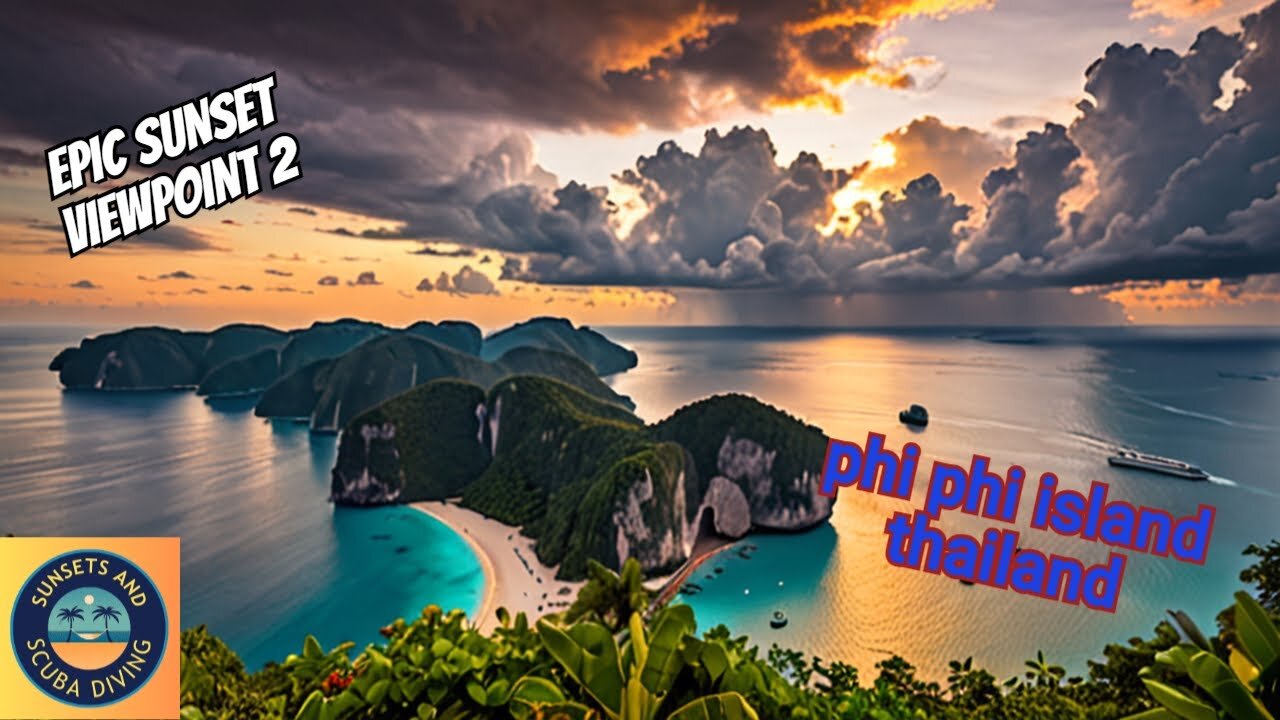 Phi Phi Island's EPIC Viewpoint 2 Sunset!