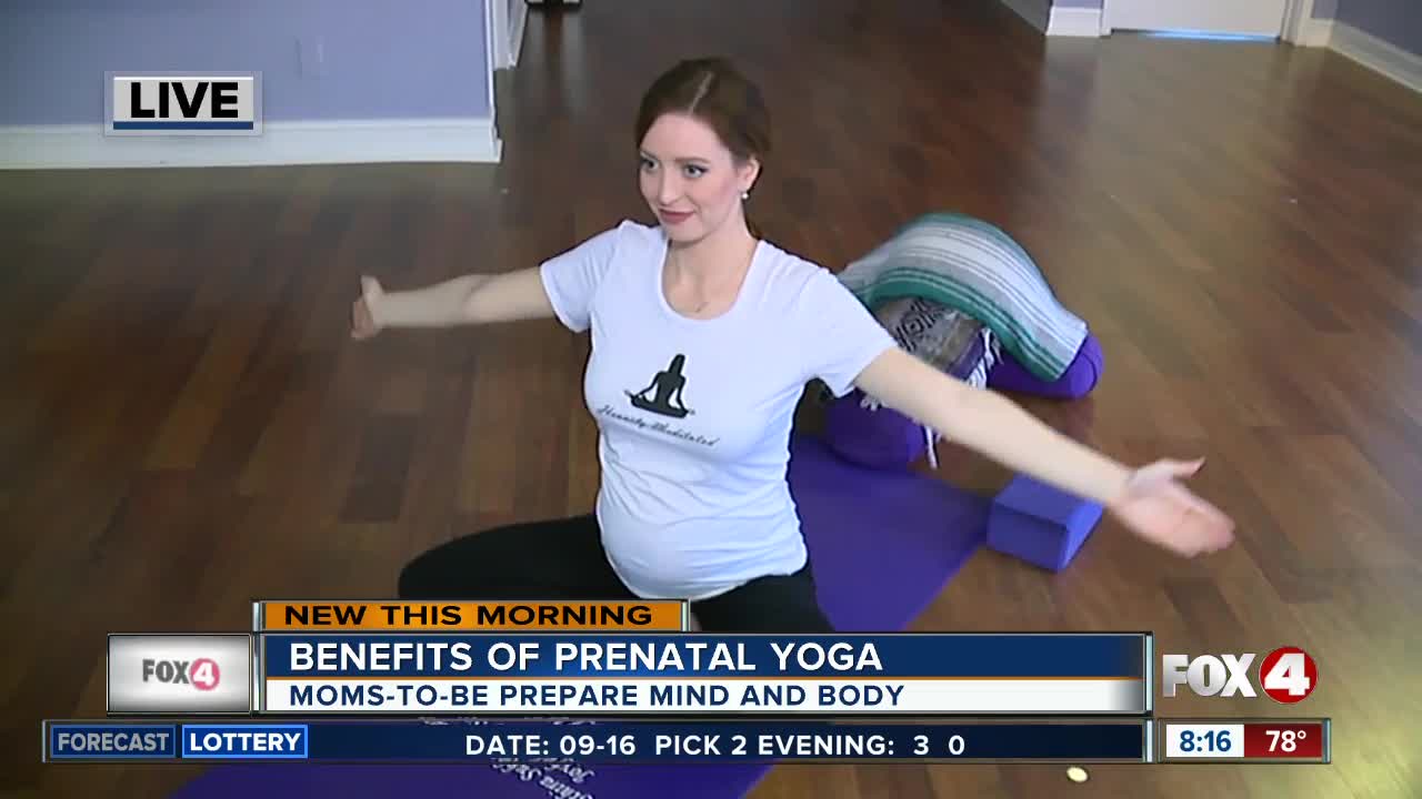 Prenatal yoga at 8 a.m.