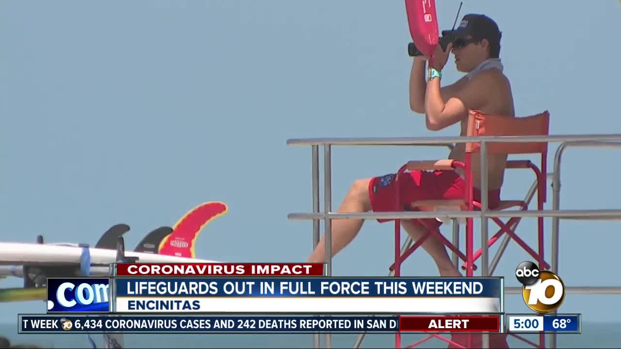 Encinitas lifeguards out in full force this Memorial Day weekend