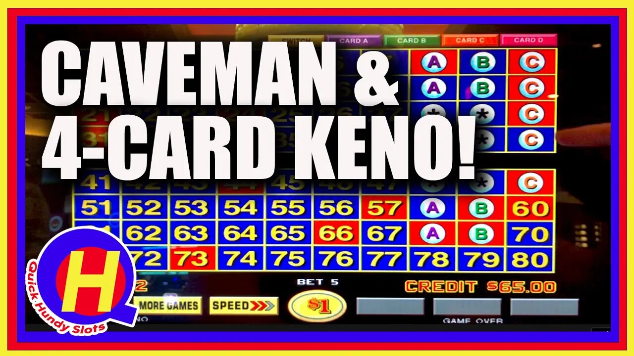 Caveman and 4-Card KENO from Belterra Park!