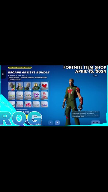 ESCAPE ARTIST SKINS ARE BACK! FORTNITE ITEM SHOP (April 15, 2024)