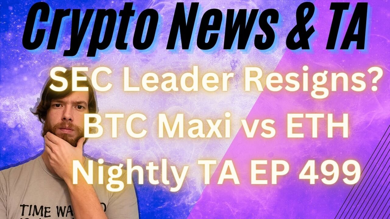 SEC Leader Resigns?, BTC Maxi vs ETH, Nightly TA EP 499 grt #btc #xrp #algo #ankr