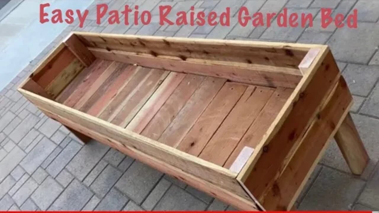 How To Make A Raised Garden Bed For The Patio