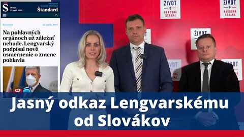 Jasný odkaz Lengvarskému od Slovákov