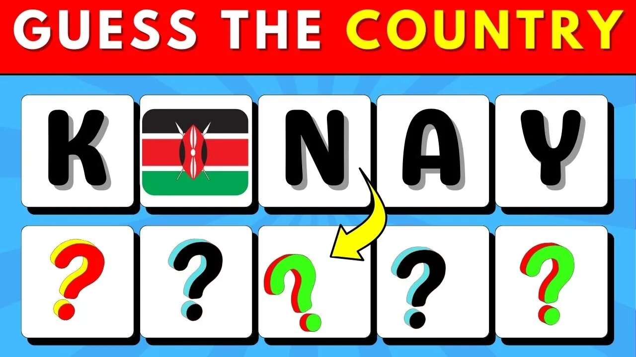 Guess the Country by its Scrambled Name 🌍🧠🤔 | Country Quiz