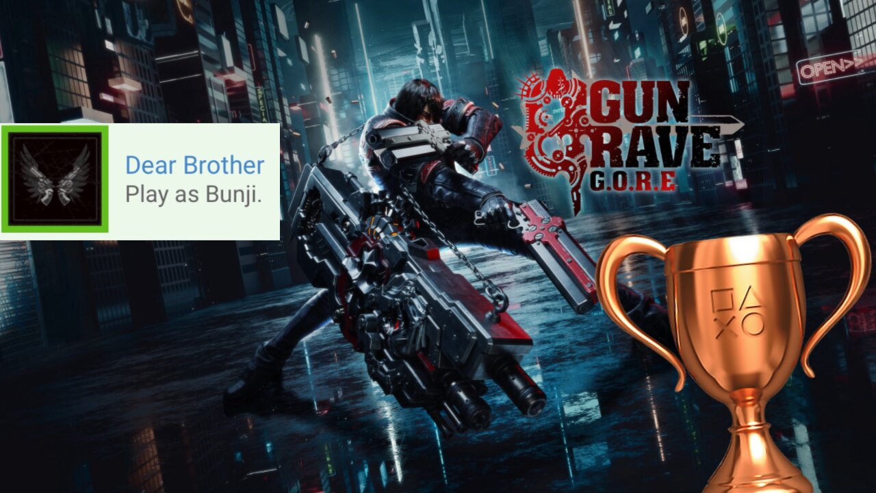 Gungrave G.O.R.E. - "Dear Brother" Bronze Trophy