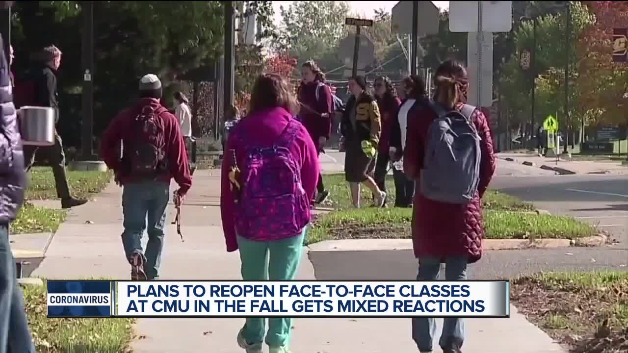 Plans to reopen face-to-face classes at CMU in the fall gets mixed reactions