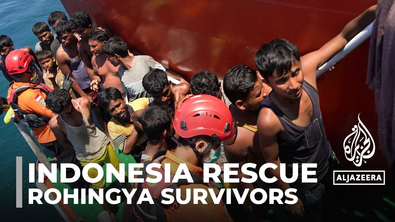 Indonesian rescue at sea: Dozens of Rohingya refugees saved after boat capsizes