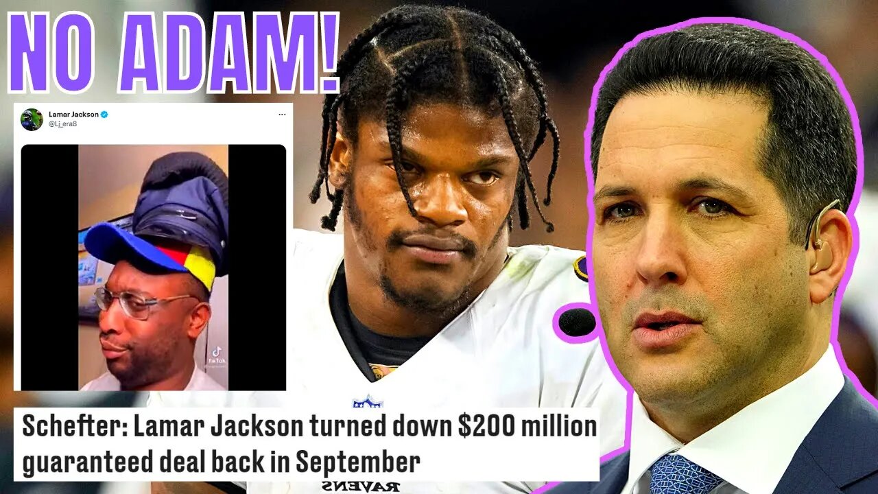 Lamar Jackson CHECKS ESPN's Adam Schefter On FALSE CONTRACT REPORT?! NO $200 MILLION Ravens Deal!