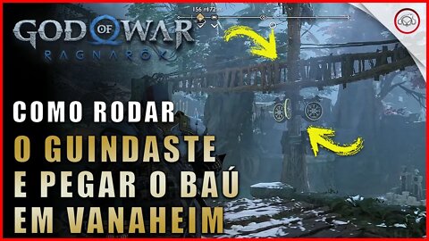 God of war Ragnarok, Como rodar o guindaste e pegar o baú em Vanaheim | Super dica