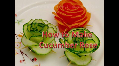 How to make cucumber rose ?