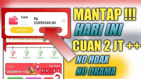 MANTAP !! CUMA 15 MENIT CUAN 2JT DARI WEBSITE BANYAK YANG BELUM TAU