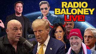 Radio Baloney Live! Trump Rogan Interview, RCP Polll Tied, Trudeau Stays, Elon, Witches Vs Trump