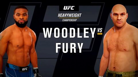 EA Sports UFC 4 Gameplay Tyson Fury vs Tyron Woodley