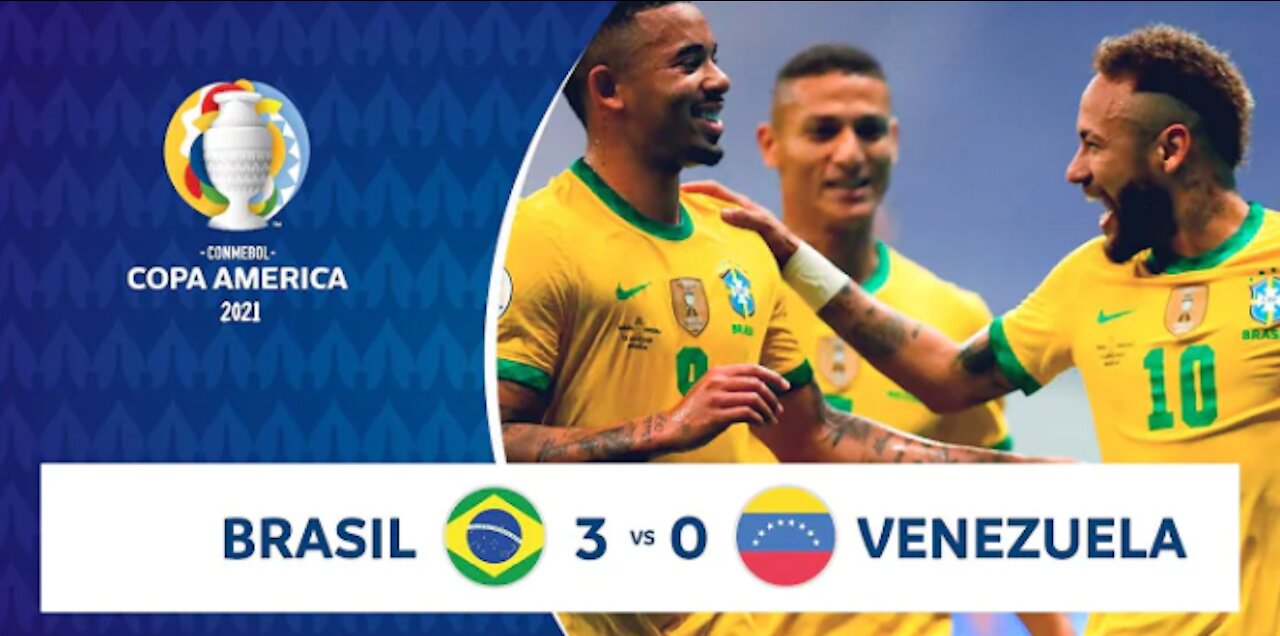 HIGHLIGHTS BRASIL 3 - 0 VENEZUELA | COPA AMERICA 2021 | 13-06-21