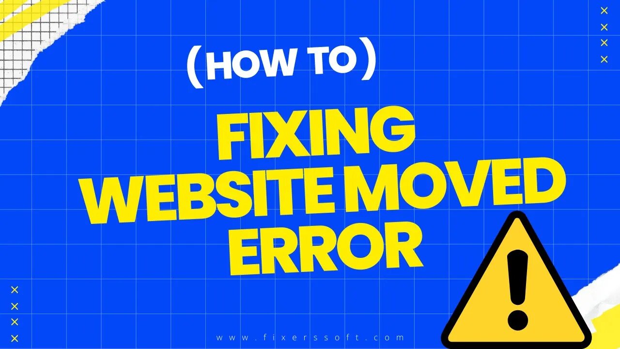 Error! Website moved fix WordPress issue