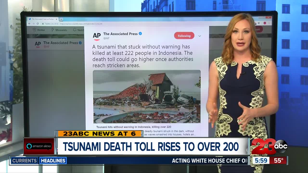 Tsunami devastation in Indonesia