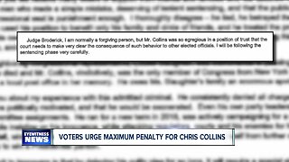 Collins' constituents urge stiff sentence from judge
