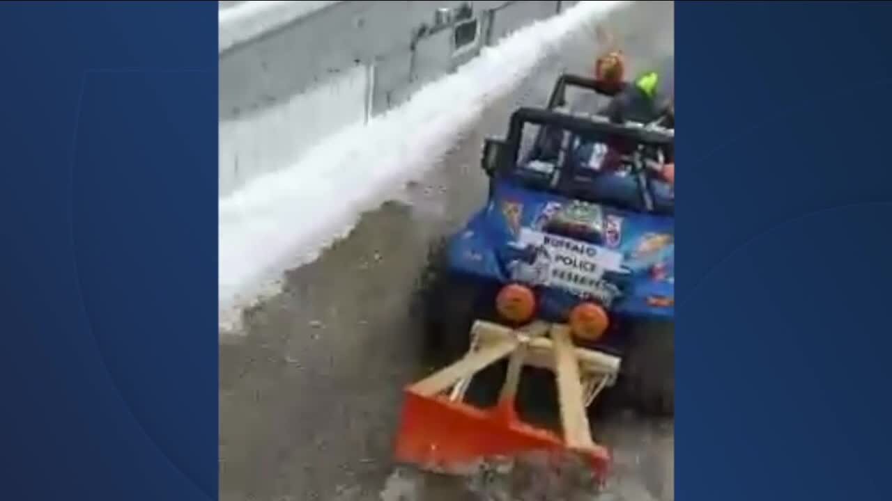 Kid-sized snow plow