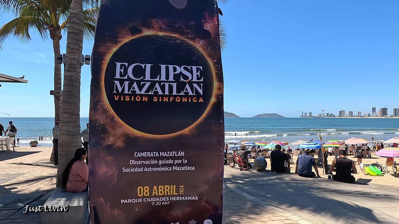 The Great American Eclipse from Mazatlan Mexico in 4k