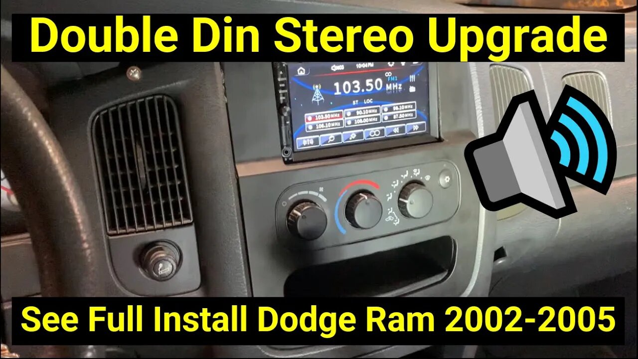 ✅ Upgrade Dodge Ram with Apple Car Play Android Auto Backup Camera Double Din Stereo Infotainment