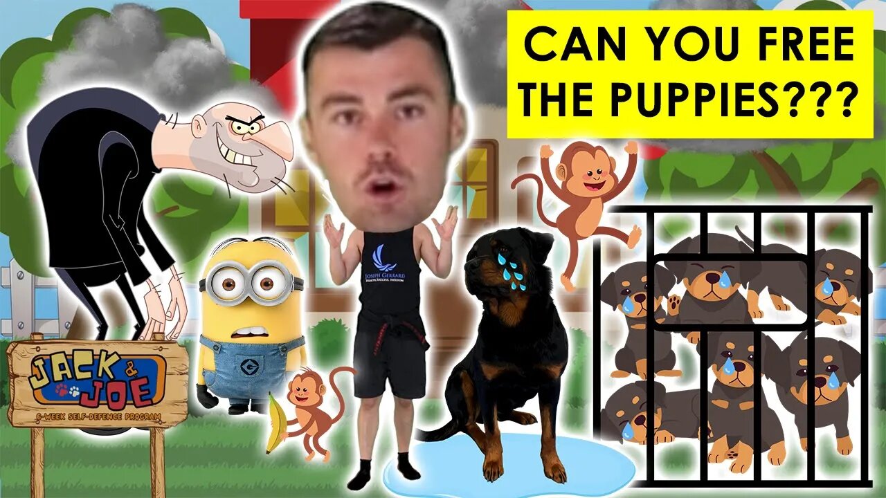 SAVE MY DOG'S PUPPIES! They were STOLEN - Virtual Karate Class for Kids - Jack and Joe Self Defence