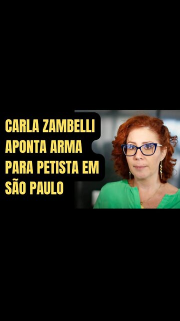CARLA ZAMBELLI SACA E APONTA ARMA PARA PETISTA EM SÃO PAULO