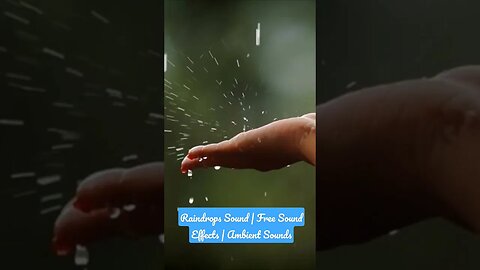 Raindrops Sound | Free Sound Effects | Ambient Sounds