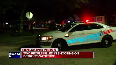 Search for masked men underway after two shot and killed on Detroit's west side