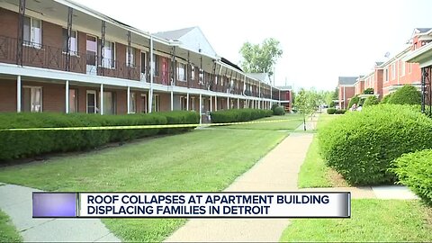 Families displaced from apartments after roof collapses on Detroit's west side