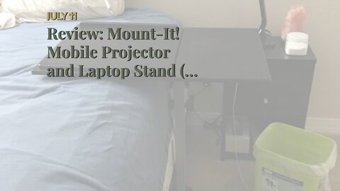 Review: Mount-It! Mobile Projector and Laptop Stand (2 Shelves), Rolling Cart with Ventilated T...