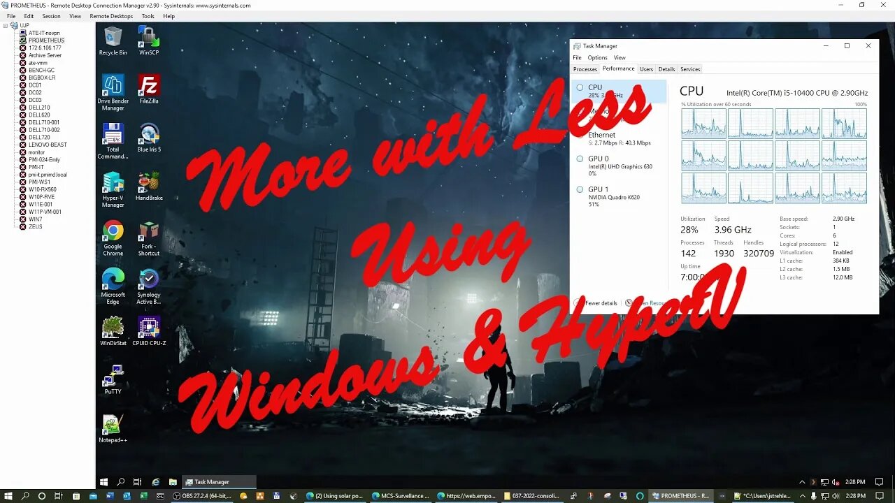 More with Less using Windows and HyperV