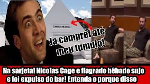 Na sarjeta! Nicolas Cage e flagrado bêbado sujo e foi expulso do bar! Entenda o porque disso