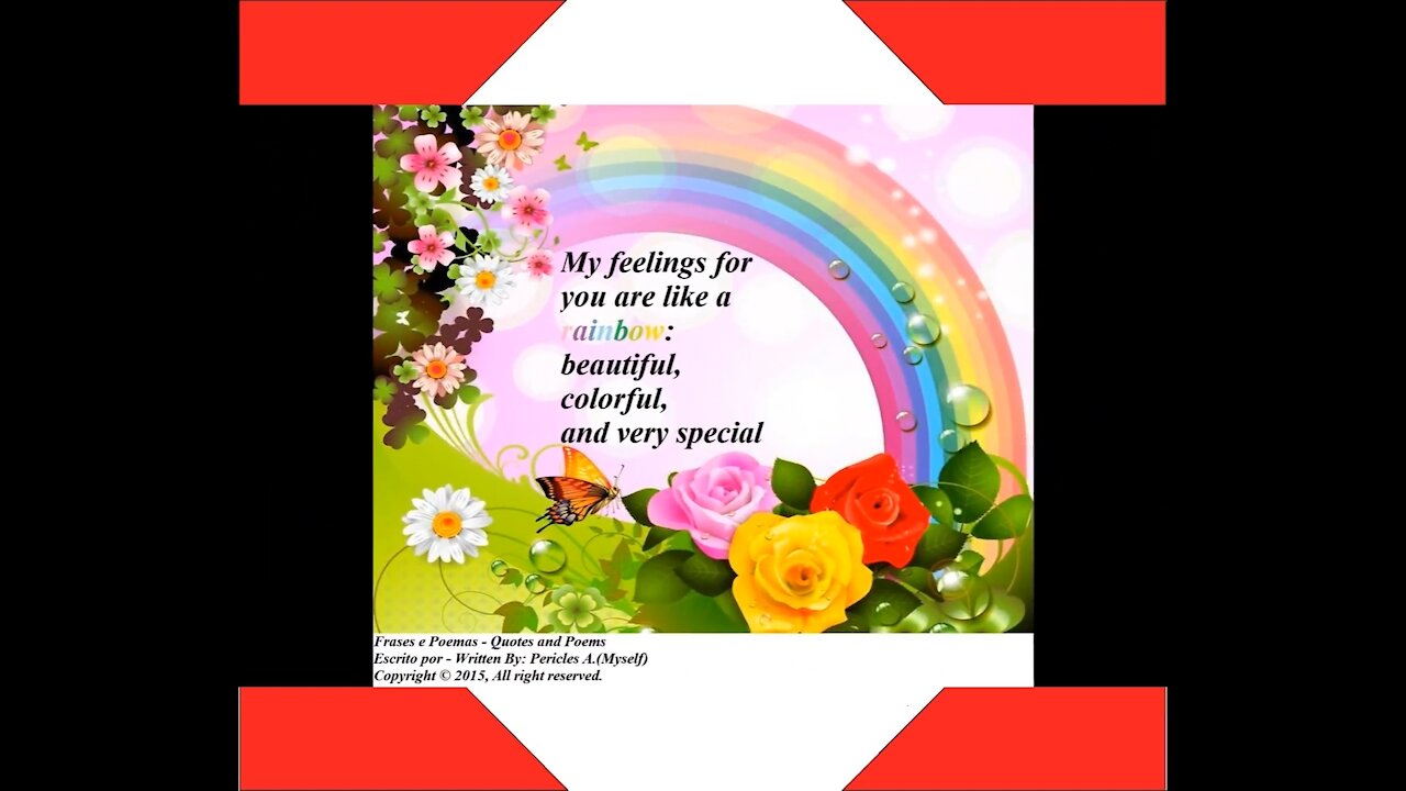 My feelings for you are like a rainbow [Quotes and Poems]